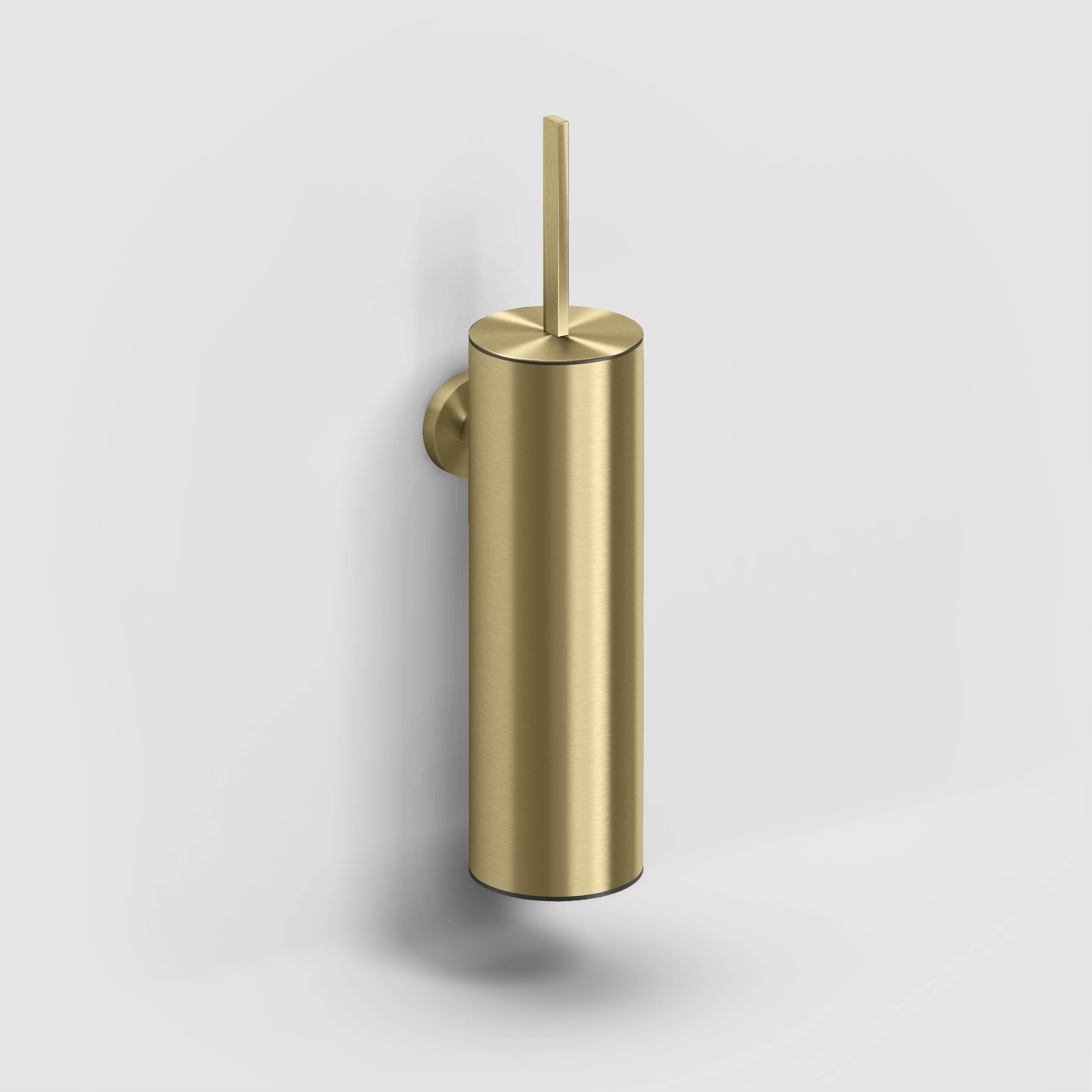 Clou Flat toiletborstelgarnituur wandmodel, goud geborsteld PVD CL/09.02041.82
